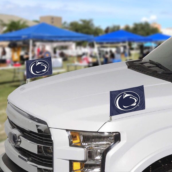 Penn State auto ambassador flags on vehicle image